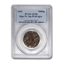 1652 Pine Tree Shilling AU-50 PCGS (Sm Pl 69.4 grains) 1652 Pine Tree Shilling AU-50 PCGS (Sm Pl 69.4 grains)